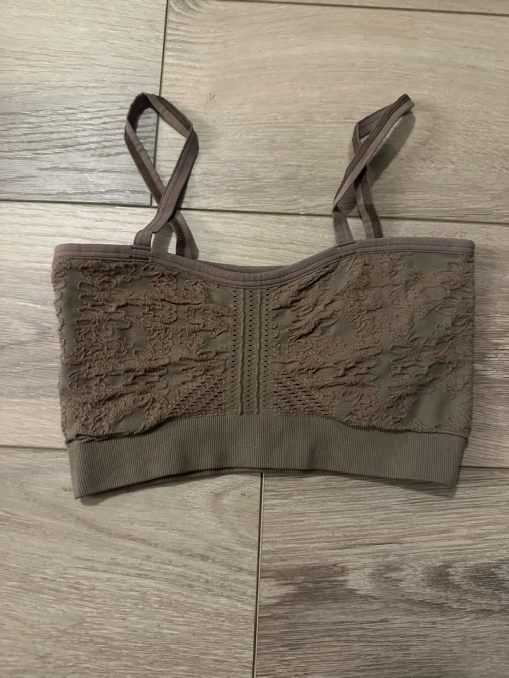 Free People Texture Bralette Size XS/S - Taupe